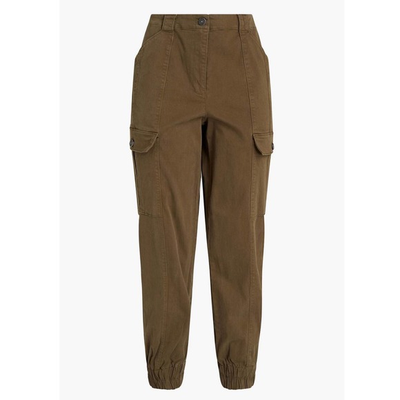 Cinq a Sept Kelly Cargo Crop Skinny Pants in Olive - Picture 2 of 6